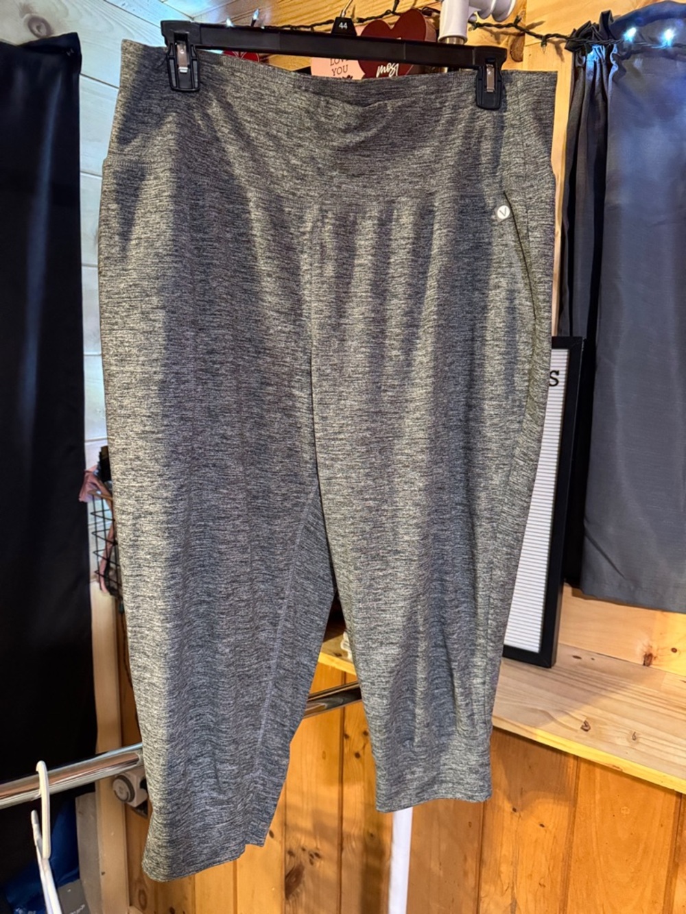 Lane Bryant Gray Heather Stretch Joggers